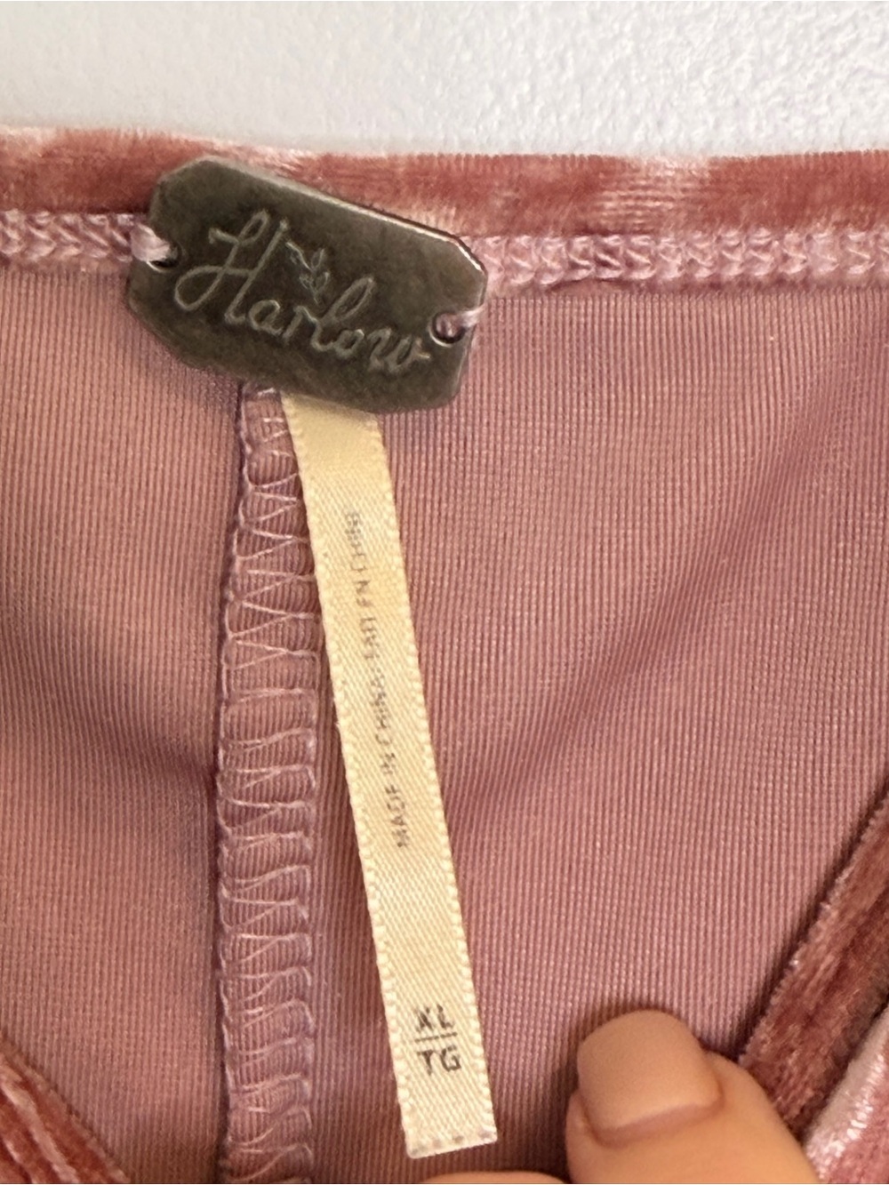Harlow Velvet Tank in Dusty Mauve - Picture 3 of 4